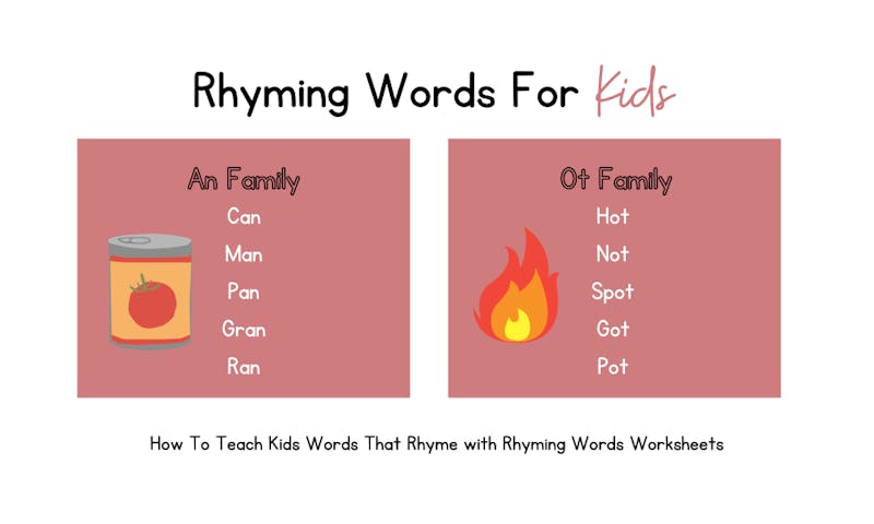 rhyming words for kids